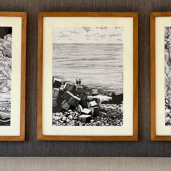 egypt in monochrome set of 3 (A3)