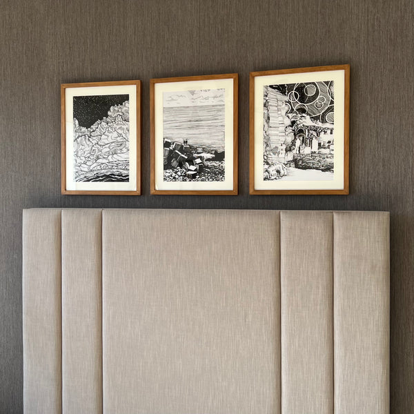 egypt in monochrome set of 3 (A3)