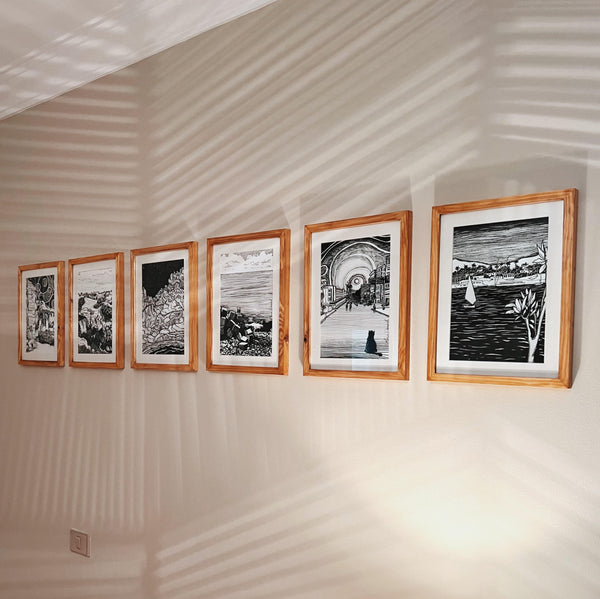 egypt in monochrome set of 6